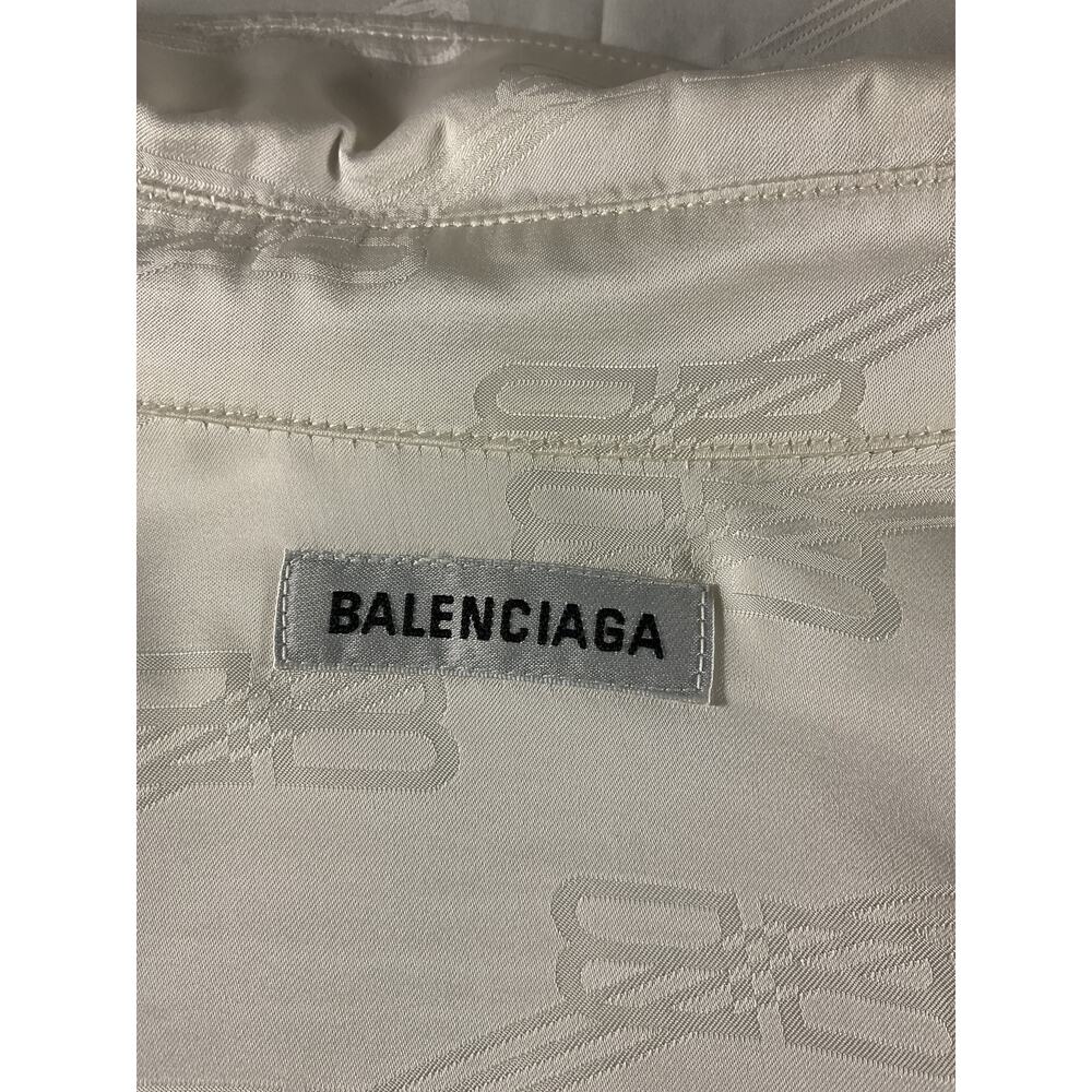 Balenciaga Jacquard Off White Bb Licensing Shirt Size 1 - Picture 5 of 6